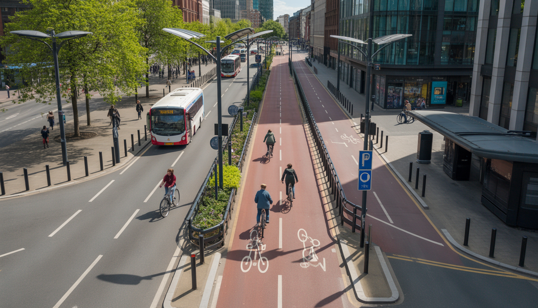 bike lanes manchester new projects