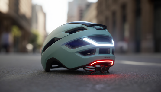 LED bike helmet lightweight