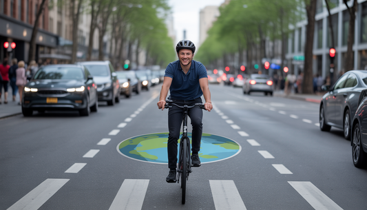 cycling to reduce carbon footprint