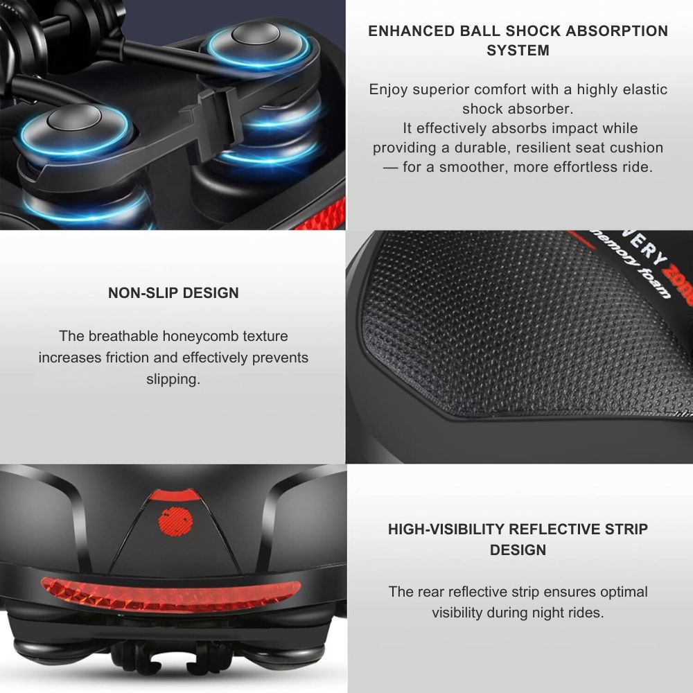 Cyclonix UK - Maximum Comfort Bike Saddle – CycloSoft™