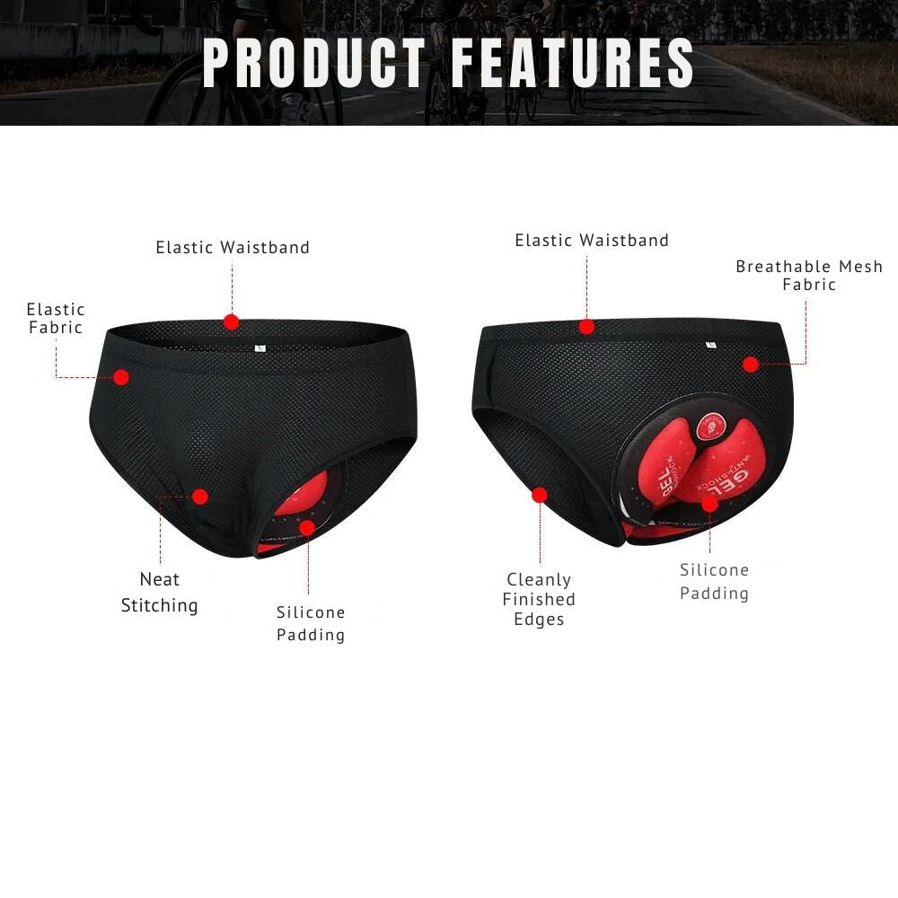 Cyclonix UK - Cycling Underwear with 5D Gel Padding – GelCush™