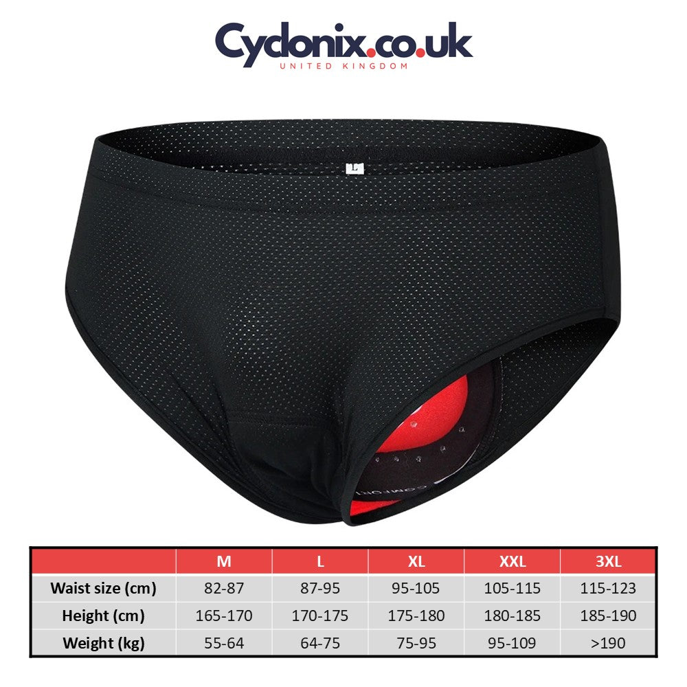 Cyclonix UK - Cycling Underwear with 5D Gel Padding – GelCush™