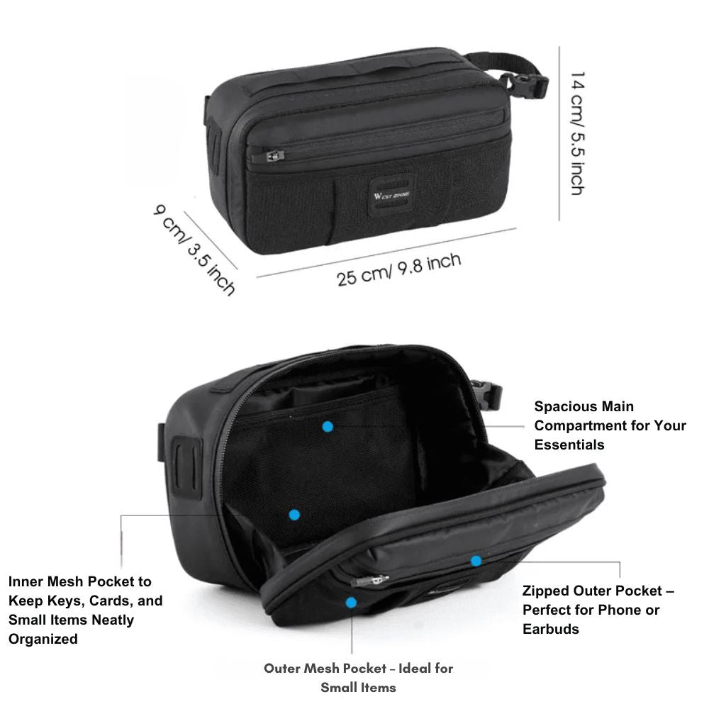 Cyclonix UK - Spacious Handlebar Bag – BarCarrier™